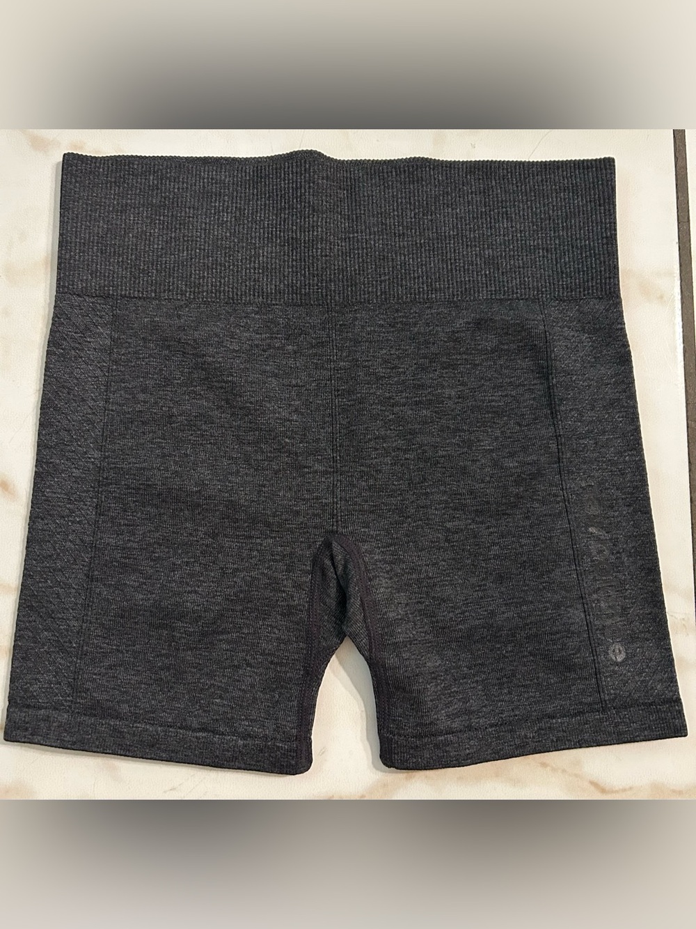 New Balance Women's Dark Charcoal High-Waist Bike Shorts
